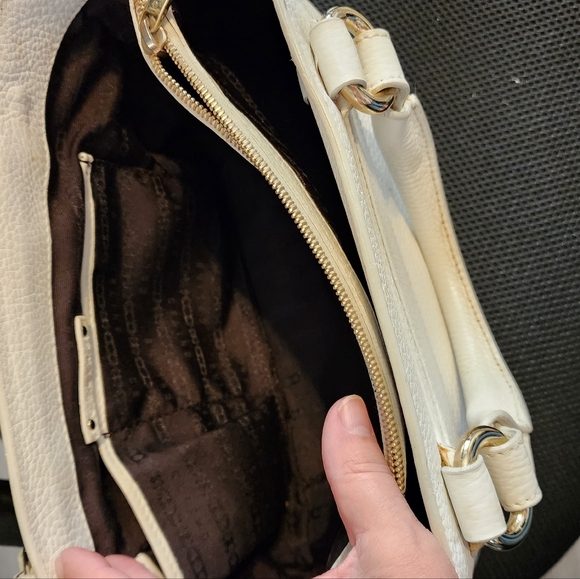 CELINE handbags Boogie Bag white leather gold hardware Authentic GUC - Picture 5 of 14